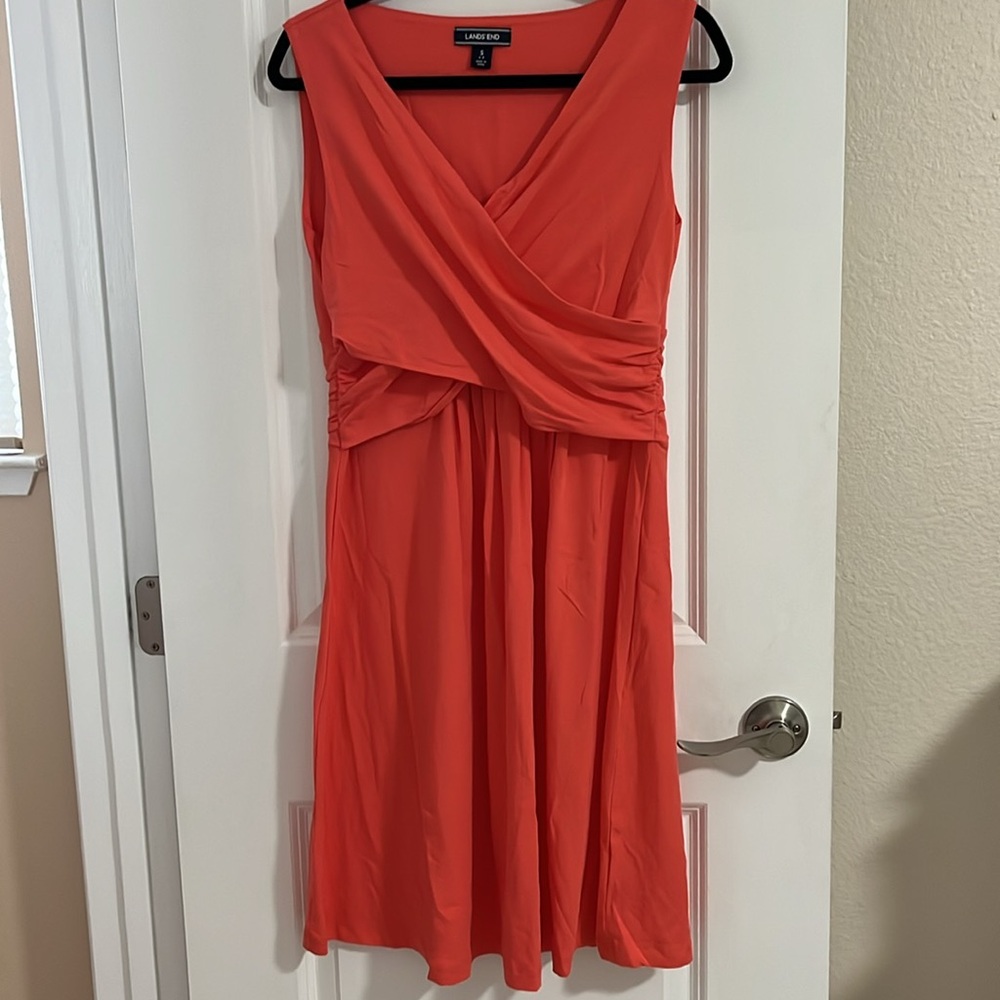 Land’s End Knot Sundress - Small (6-8) Orange - Cute & Flattering